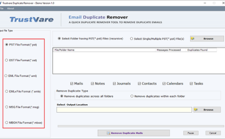 Simply Find and Remove Duplicates from MBOX with TrustVare Software.