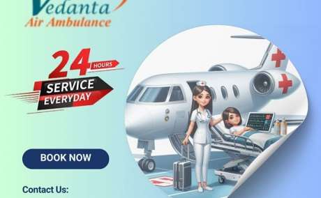 Take Vedanta Air Ambulance Service in Siliguri with the Finest Medical Device at an Affordable Rate