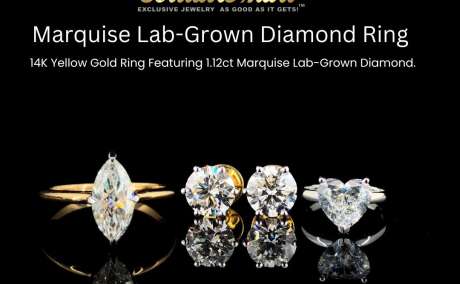 Lab-Grown Diamond Jewelry | Marquise Diamond Rings & Stud Earrings | SolitaireMart