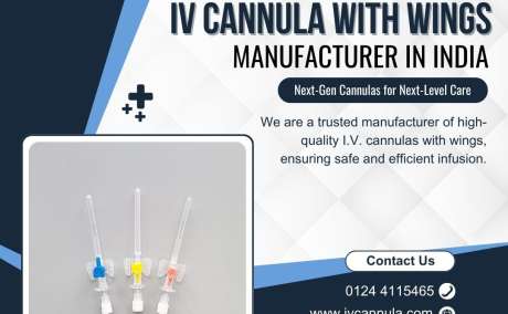 IVcannula with wings Manufacturer- Denex International