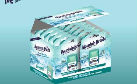 Mountain Breeze Sugar-Free Spearmint Breath Strips - 432-Pack for Instant Freshness!