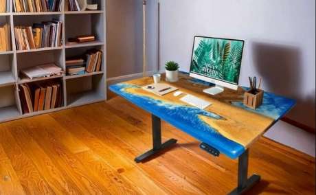 Ergonomic Height Adjustable Table for Home Office Use
