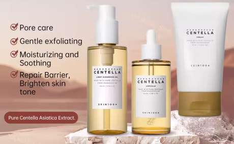 Skin1004 Centella Skincare Set - Serum, Cream & Cleansing Oil