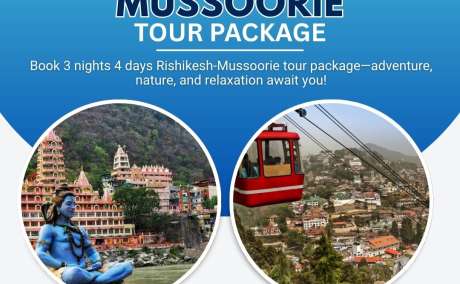 3 nights 4 days Rishikesh Mussoorie Tour Package