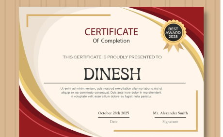 Certificate Printing in Bangalore