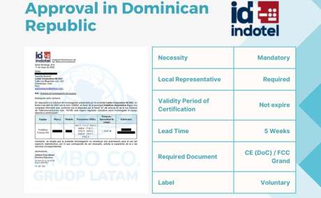 Type approval in Dominican Republic