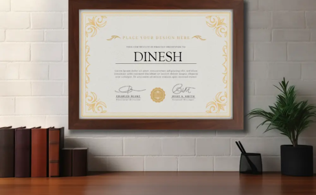 Framed Certificates