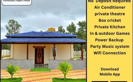 Farmhouse for rent Bangalore