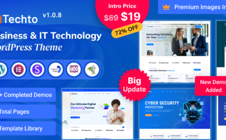 Techto - Business & IT Technology WordPress Theme