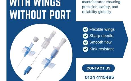 I.V. Cannula with wings without port