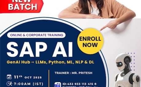 Join the SAP AI New Batch Online on October 11th