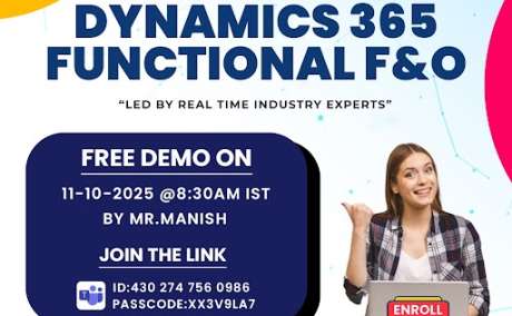 Dynamics 365 Functional F&O — Online Demo