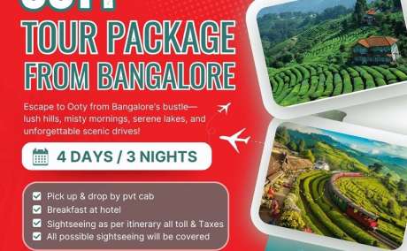 3 Nights 4 Days Ooty Tour Package From Bangalore