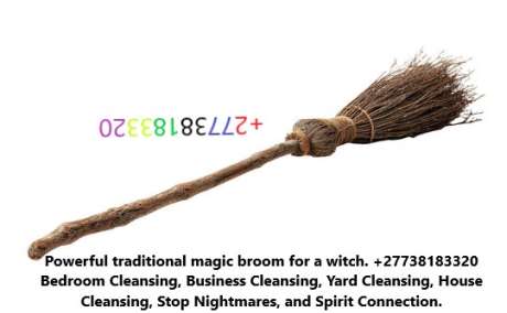 Powerful traditional magic broom for a witch. +27738183320 Bedroom Cleansing