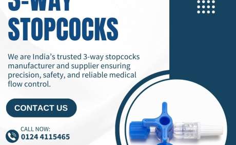 3-way stopcocks Manufacturer & Supplier in India