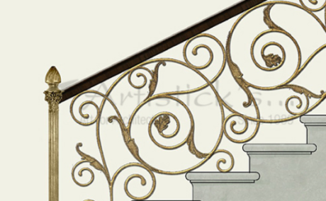 Brass Railing Design for Modern Interiors