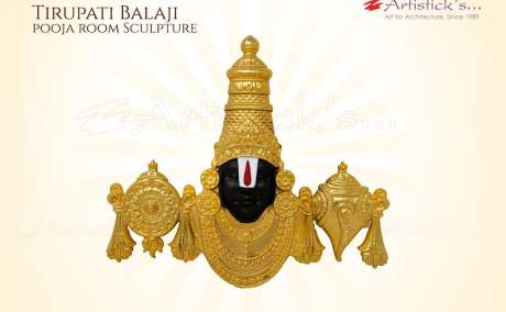 Handcrafted Tirupati Balaji Wall Art for Home & Temple Decor