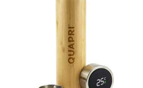Bamboo Flask with Temperature Display - Quapri