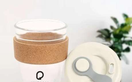 Cork Coffee Mug with Lid