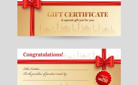 Custom Gift Certificates
