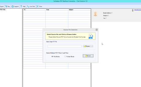 Softaken PST Mailbox Converter Software