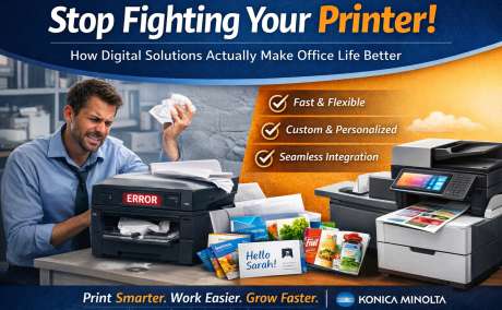 Stop Fighting Your Printer: How Digital Solutions Actually Make Office Life Better | Konica