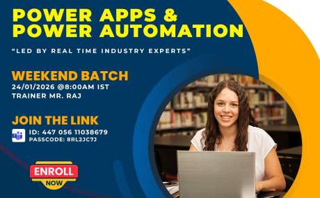 PowerApps and Power Automate Weekend Batch 24th Jan - Join Now!