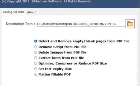 Clean PDF File in Bulk Using BitRecover PDF Buddy