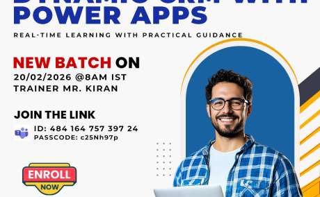 Dynamics CRM with Power Apps Training New Batch | Feb 20th