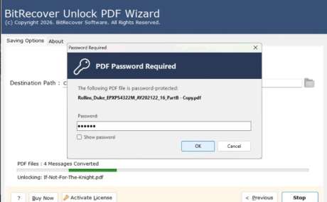 BitRecover Bank Statement Password Remover