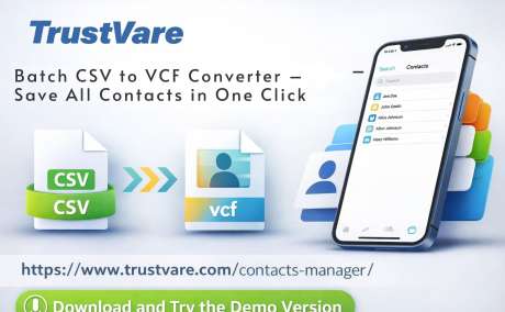 Batch CSV to VCF Converter - Save All Contacts in One Click