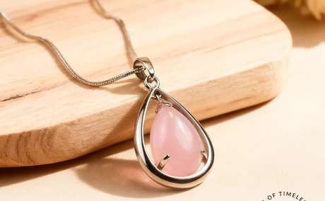 Rose Quartz Pendant - Healing & Stylish Jewelry
