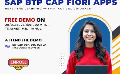 Explore SAP BTP CAP Fiori Apps in Free Demo Session