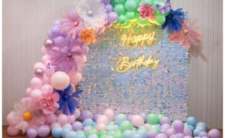 Best Neon and Sequin Birthday Decoration in Mumbai | Skyrixe