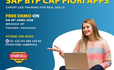 SAP BTP CAP Fiori Free Demo April 25 - Enroll Now