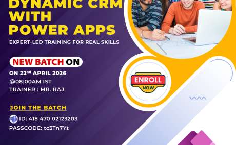 Dynamics CRM Upcoming New Batch Apr 22nd | Visualpath