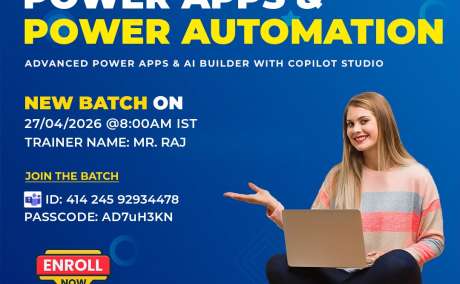 Power apps and power automation: New Batch Starts April 27th