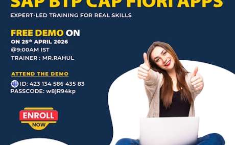 SAP BTP CAP Fiori Free Demo April 25 - Register Now