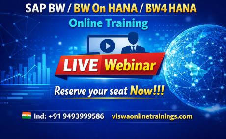 SAP Bw On Hana Online Training From Hyderabad India