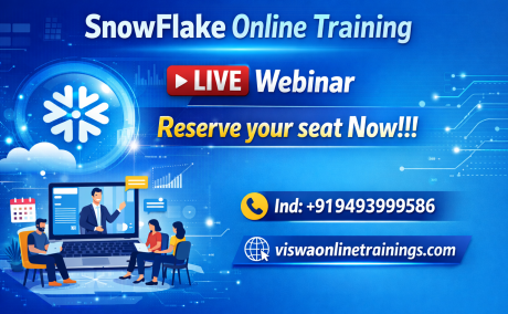 Snowflake Online Training by Real-time Trainer in India
