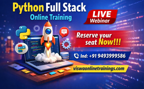Python Full Stack Online Training by Real-time Trainer in India