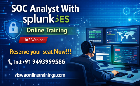 SOC Analyst with Splunk ES Online Training From Hyderabad India