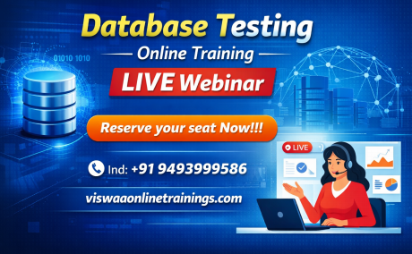Database Testing Online Training From Hyderabad India