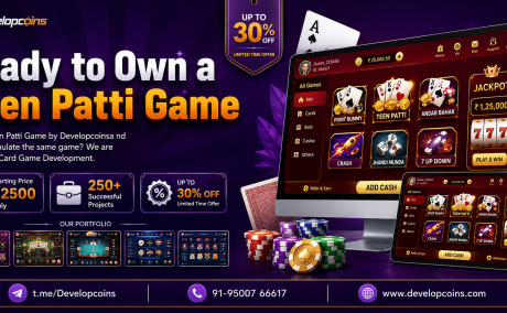 Teen Patti Game Development Company - Build a Feature-Rich Teen Patti App with Developcoins