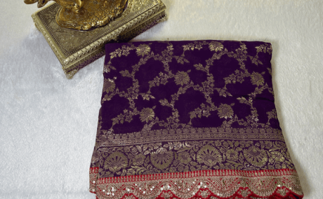 Pure Banaras Georgette Sarees - Graceful and Elegant Style