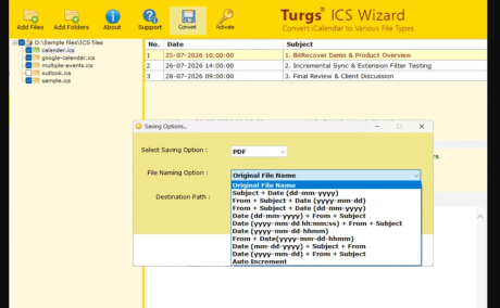 Safe ICS Calendar Migrator Tool