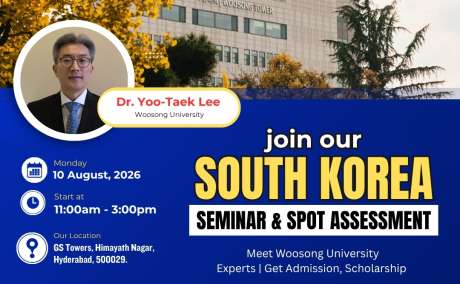 We Are Conducting Free South Korea  Seminar At 10th Aug
