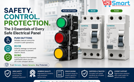 Siemens Push Buttons, RCBOs & RCCBs: Reliable Electrical Control and Protection