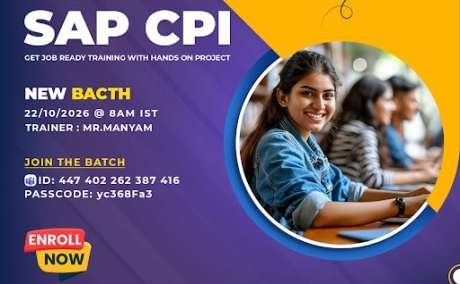 SAP CPI New Batch - Join the October 22 Training
